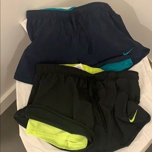 2 for 1 ! Nike dry fit running shorts lined.